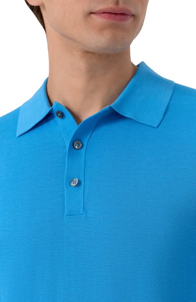 Поло из шелка и хлопка 12 STOREEZ, арт. 125371, фото 5