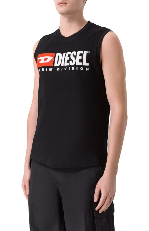 Хлопковая майка Diesel A10508/0GRAI Чёрный  A10508/0GRAI Фото 3