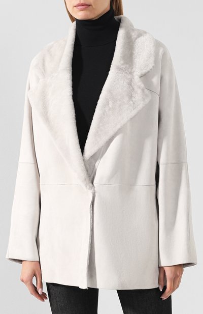 Двусторонняя дубленка KITON серого цвета по цене 624500 руб., арт. D48673X05S05, фото 3 Двусторонняя дубленка KITON, арт. D48673X05S05, фото 3
