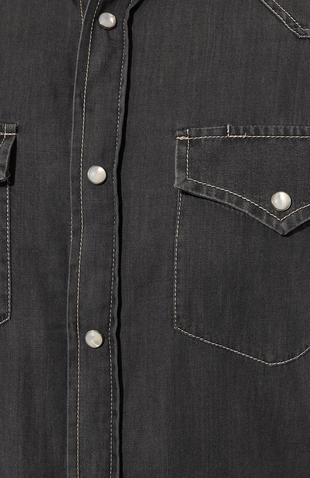 Джинсовая рубашка BRUNELLO CUCINELLI, арт. MR683B2036, фото 5