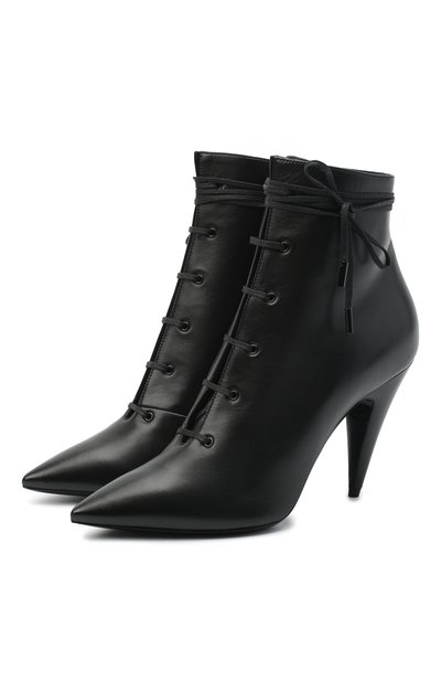 Кожаные ботильоны romy SAINT LAURENT, арт. 632642/1N800, фото 1