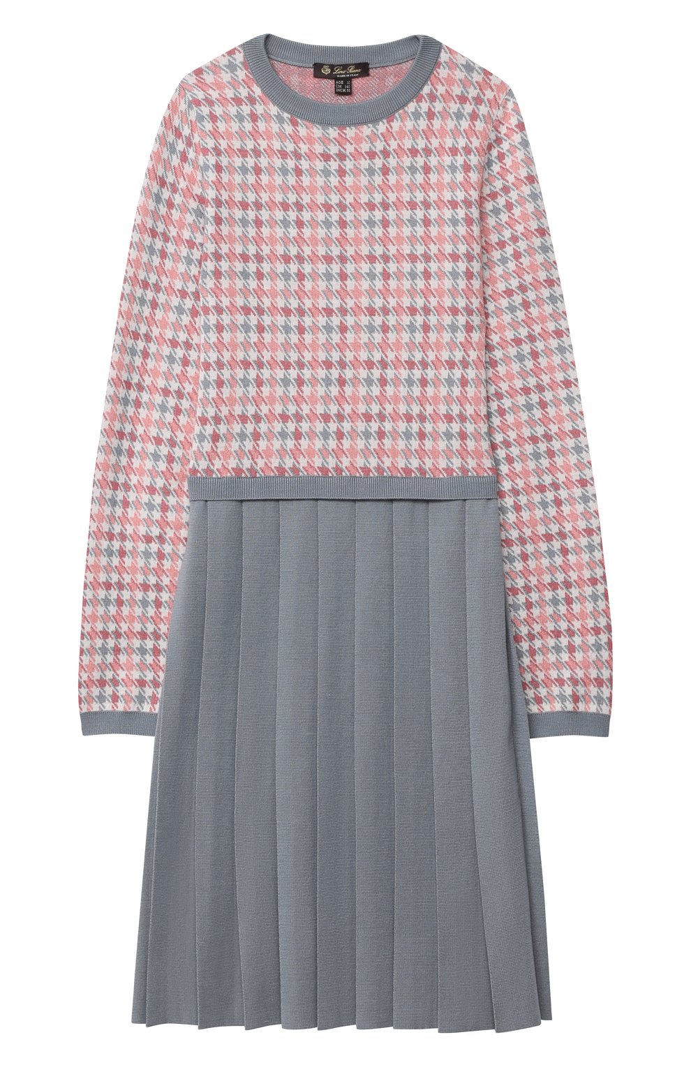 Платье из кашемира и шелка LORO PIANA розового цвета по цене 103000 руб., арт. FAL2302, фото 1 Платье из кашемира и шелка LORO PIANA, арт. FAL2302, фото 1