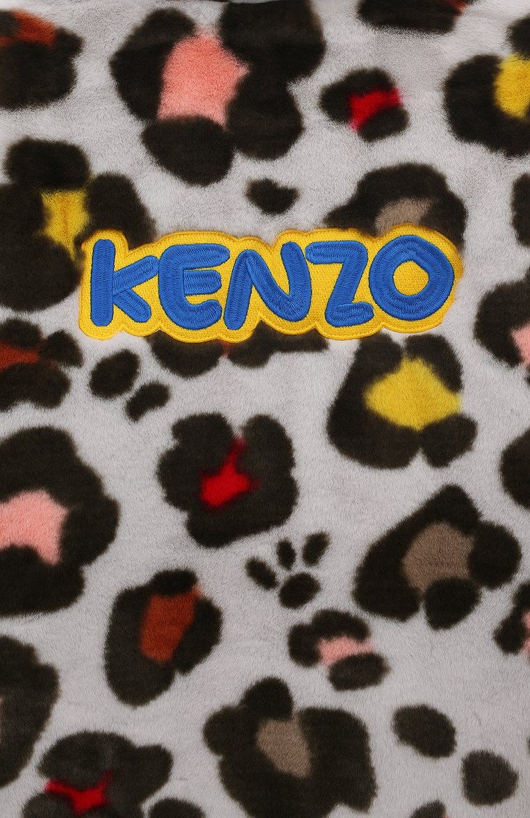 Детская пальто KENZO разноцветного цвета, арт. K16106/6Y-12Y | Фото 4 (Материал подклада: Синтетический материал, Вискоза; Материал сплава: Проставлено; Материал внешний: Синтетический материал; Драгоценные камни: Проставлено; Рукава: Длинные; Кросс-КТ: Зима)