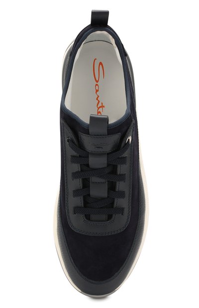 Кожаные кроссовки SANTONI, арт. MBI021323BGRGVBRU75, фото 5