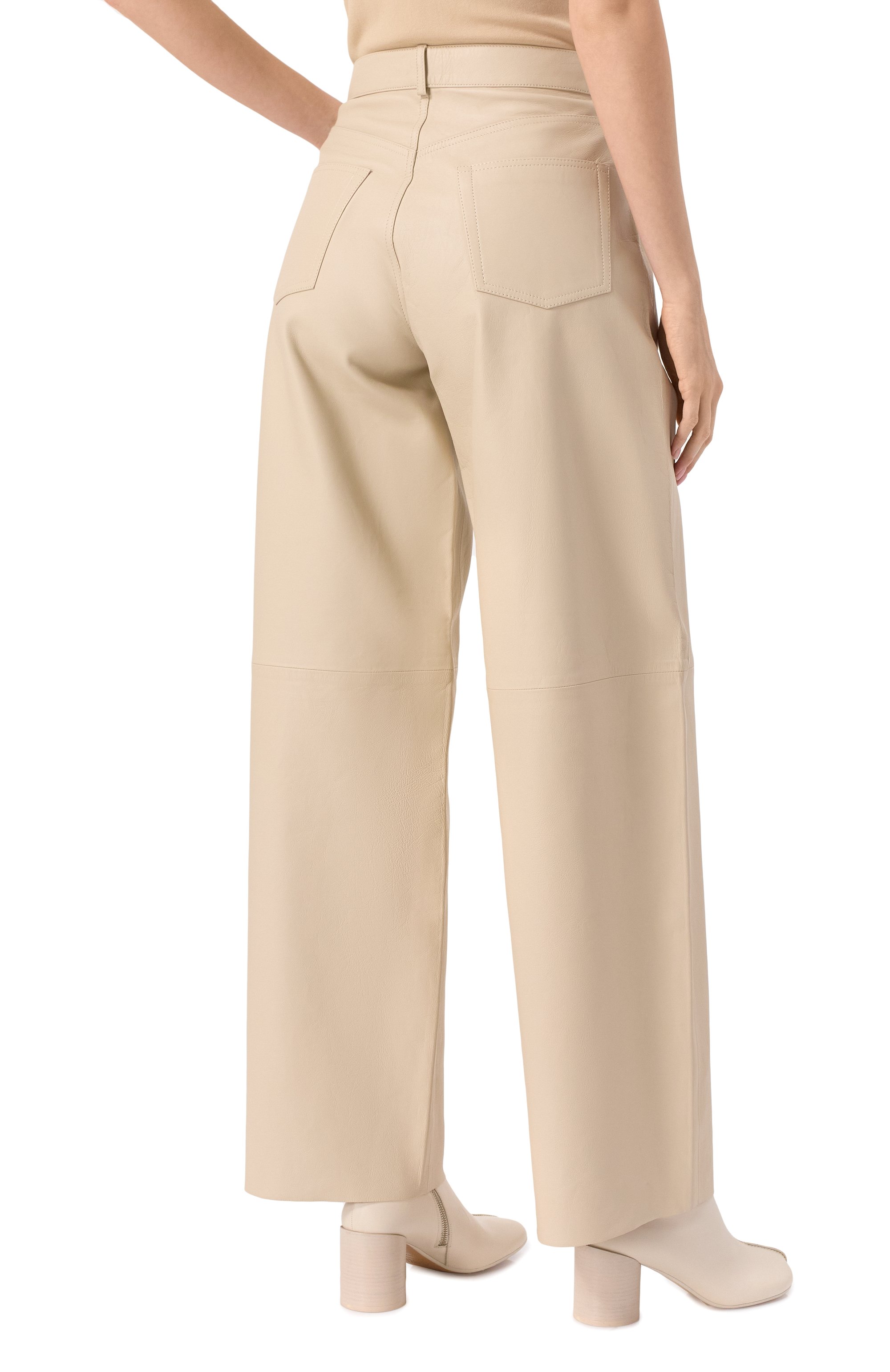 Кожаные брюки HAIKURE, арт. HEW03296PL002TP, фото 4