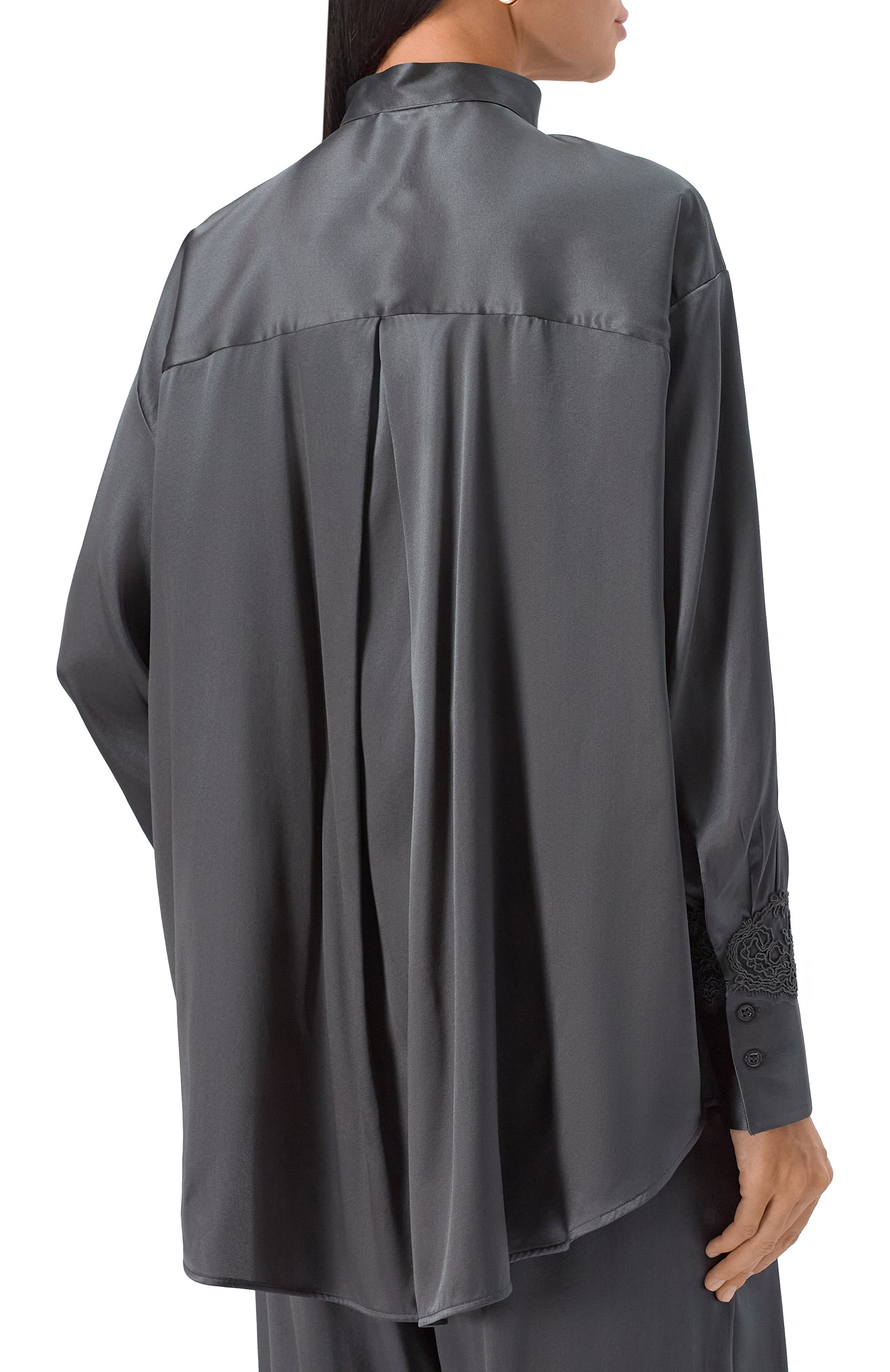 Атласная блузка ERMANNO SCERVINO, арт. D474K604TBW, фото 4