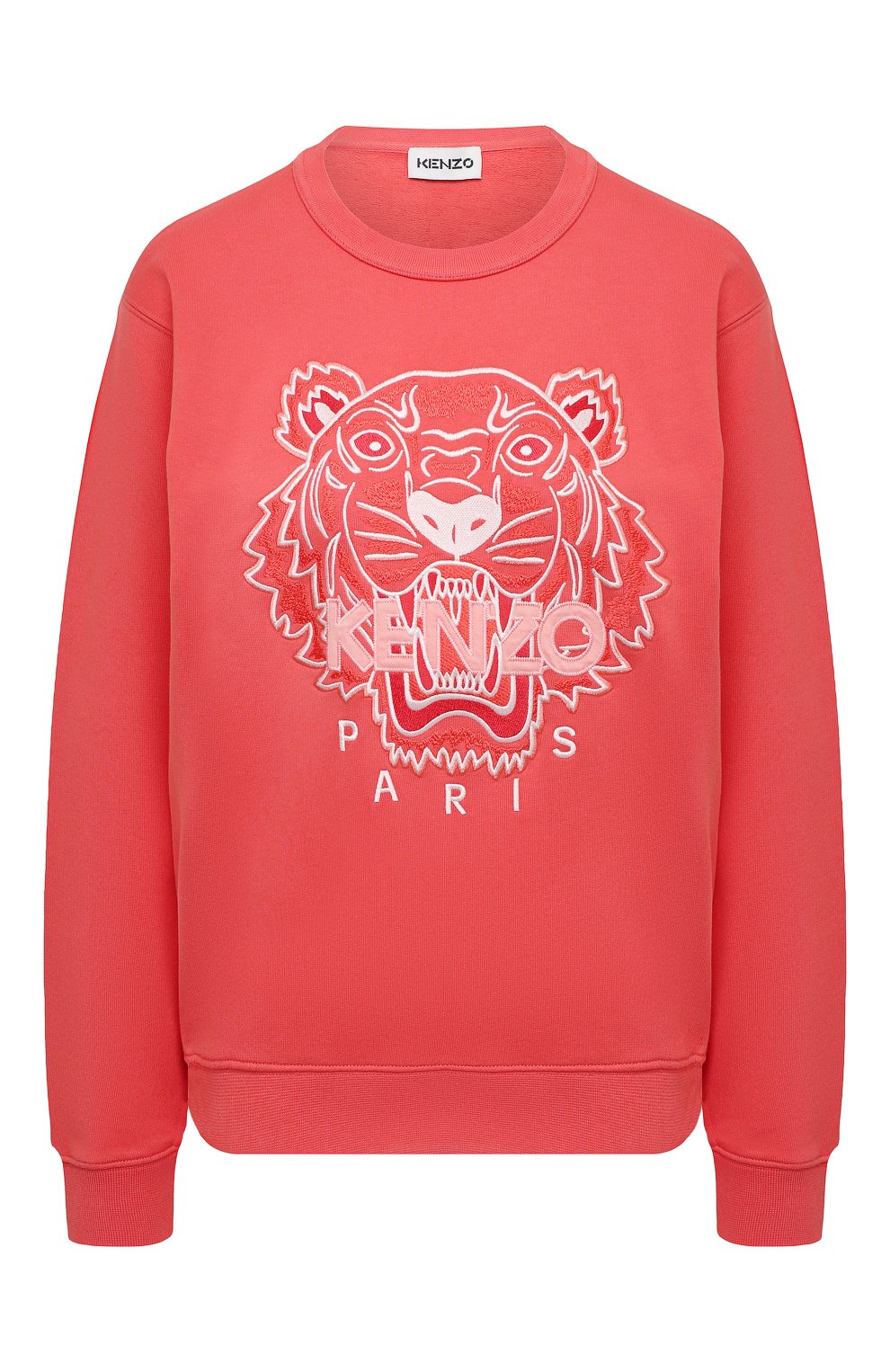 Хлопковый свитшот KENZO кораллового цвета по цене 22250 руб., арт. FB52SW8244XA, фото 1 Хлопковый свитшот KENZO, арт. FB52SW8244XA, фото 1