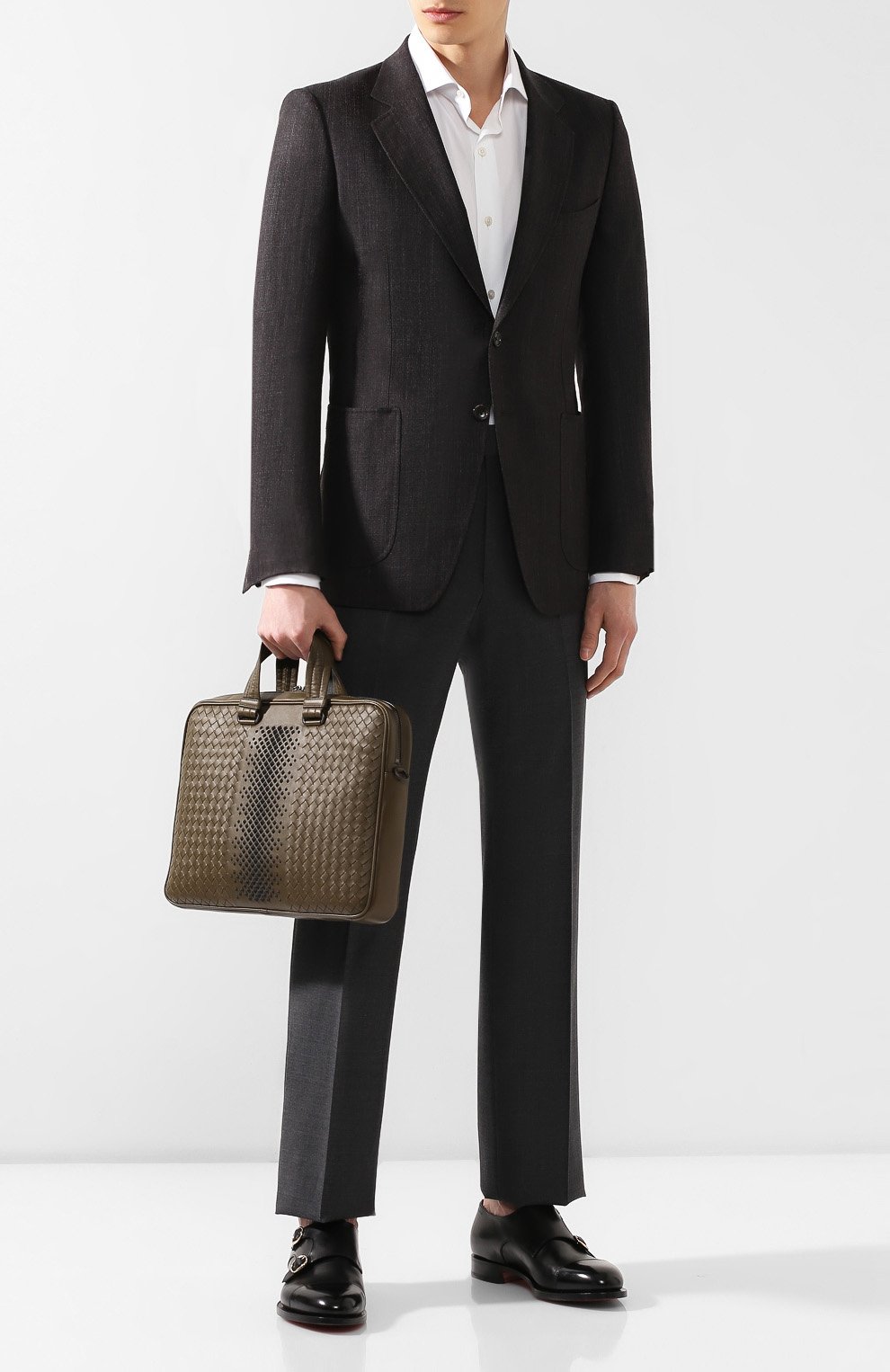 Кожаный портфель BOTTEGA VENETA, арт. 533761/VBLZ2, фото 2