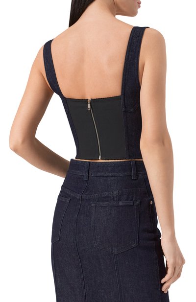 Джинсовый топ-корсет DOLCE & GABBANA, арт. F7W98D/G8LT2, фото 4