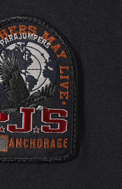 Хлопковая футболка PARAJUMPERS темно-синего цвета по цене 8995 руб., арт. PMTSEY27, фото 5 Хлопковая футболка PARAJUMPERS, арт. PMTSEY27, фото 5