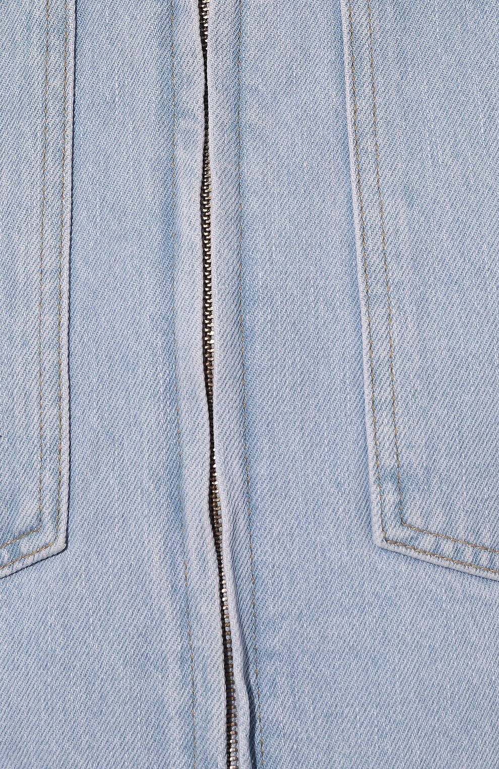 Джинсовая куртка YUZEFI голубого цвета по цене 54550 руб., арт. YUZPF23-RW-JK02-14, фото 5 Джинсовая куртка YUZEFI, арт. YUZPF23-RW-JK02-14, фото 5