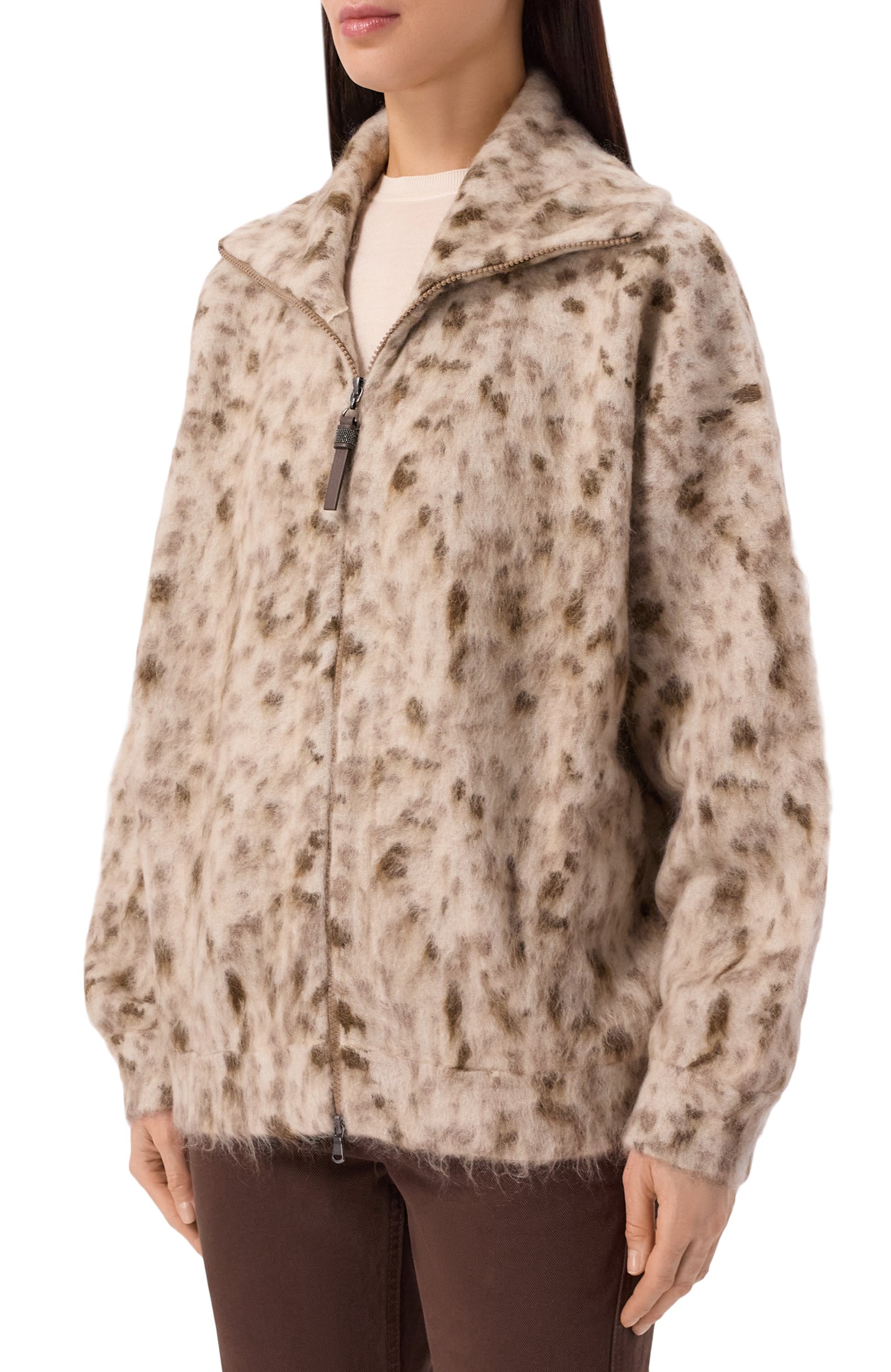 Кардиган из мохера и шерсти BRUNELLO CUCINELLI, арт. M2I242506, фото 3
