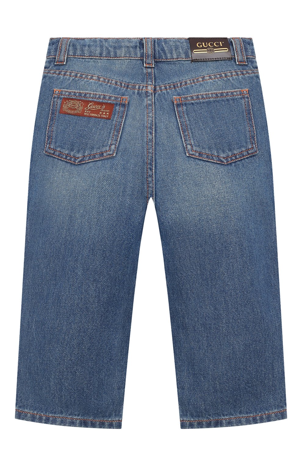 Джинсы GUCCI голубого цвета по цене 35150 руб., арт. 629454/XDBDC, фото 2 Джинсы GUCCI, арт. 629454/XDBDC, фото 2