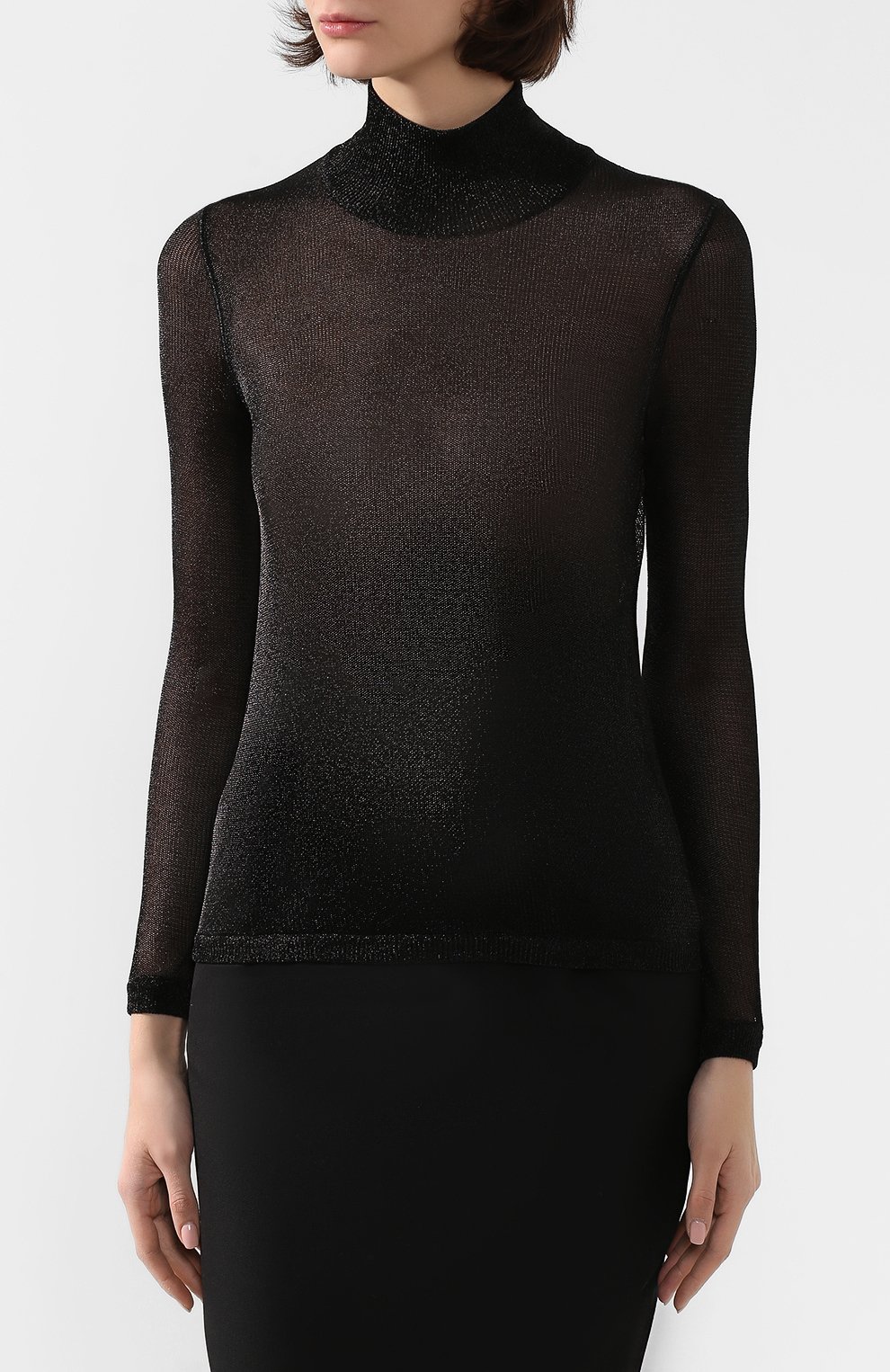 Водолазка из вискозы TOM FORD черного цвета по цене 128000 руб., арт. TSJ365-FAX540, фото 3 Водолазка из вискозы TOM FORD, арт. TSJ365-FAX540, фото 3