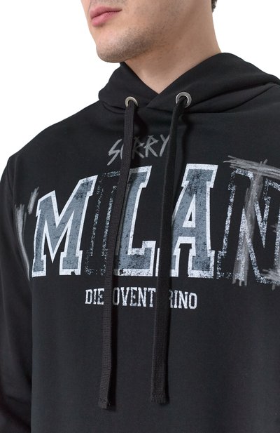 Хлопковое худи DIEGO VENTURINO, арт. DVFLHLATE, фото 5