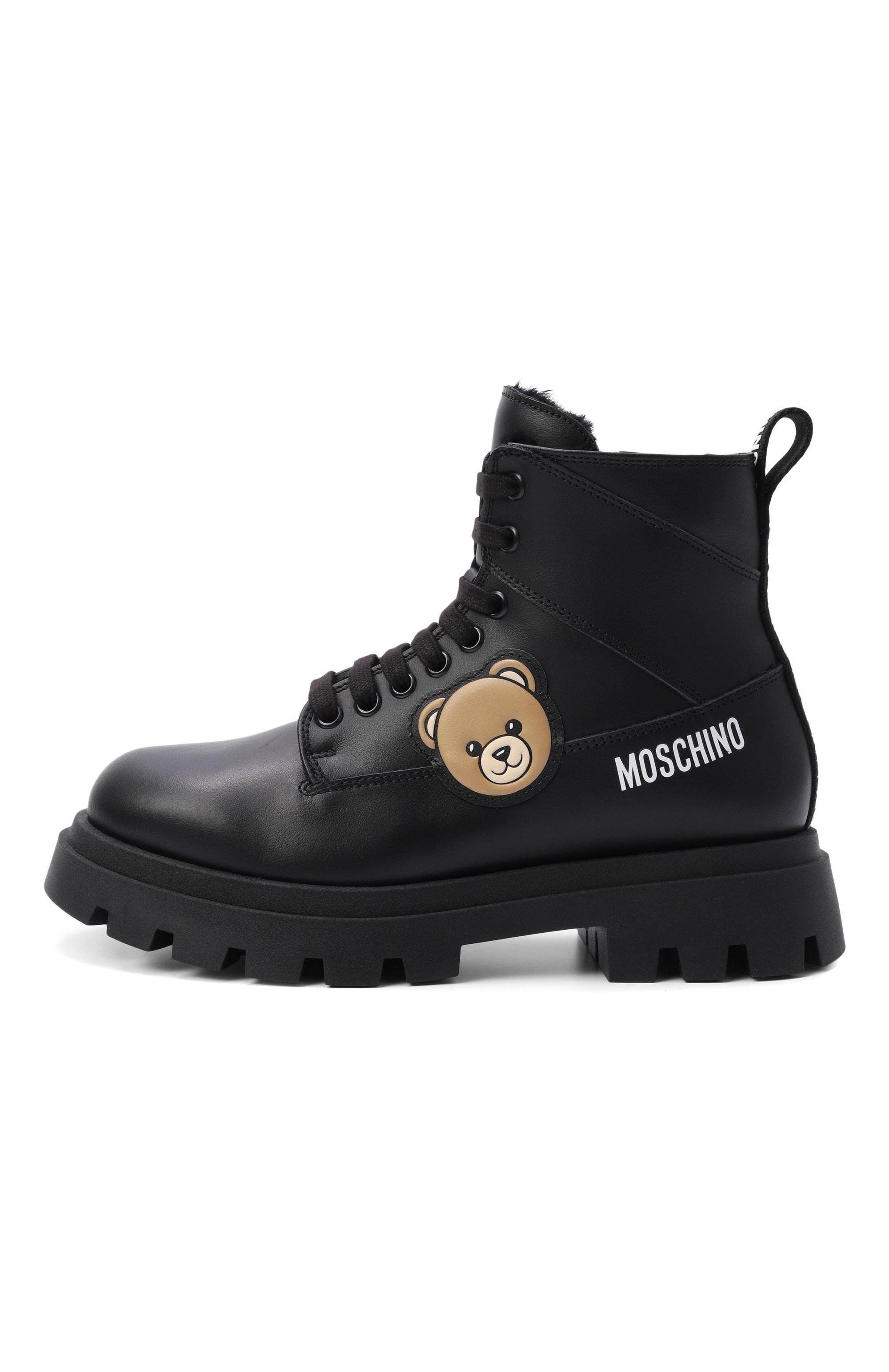 Кожаные ботинки MOSCHINO, арт. 84276/VAR2_001, фото 2