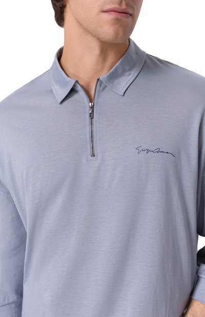 Поло из лиоцелла и хлопка GIORGIO ARMANI, арт. 3DSF53/SJCBZ, фото 5