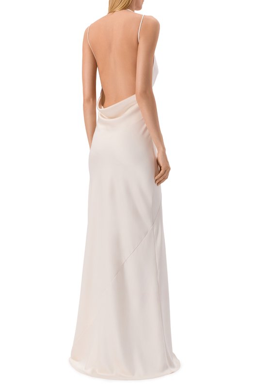 Атласное платье The Andamane T190157A/TNP229 Белый  T190157A/TNP229 Фото 3