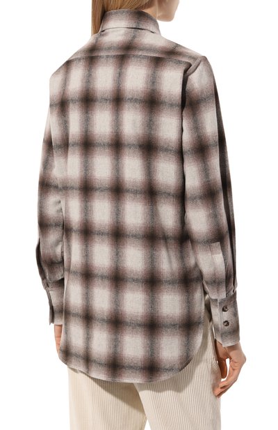 Хлопковая рубашка KITON, арт. D54410H0903402, фото 4