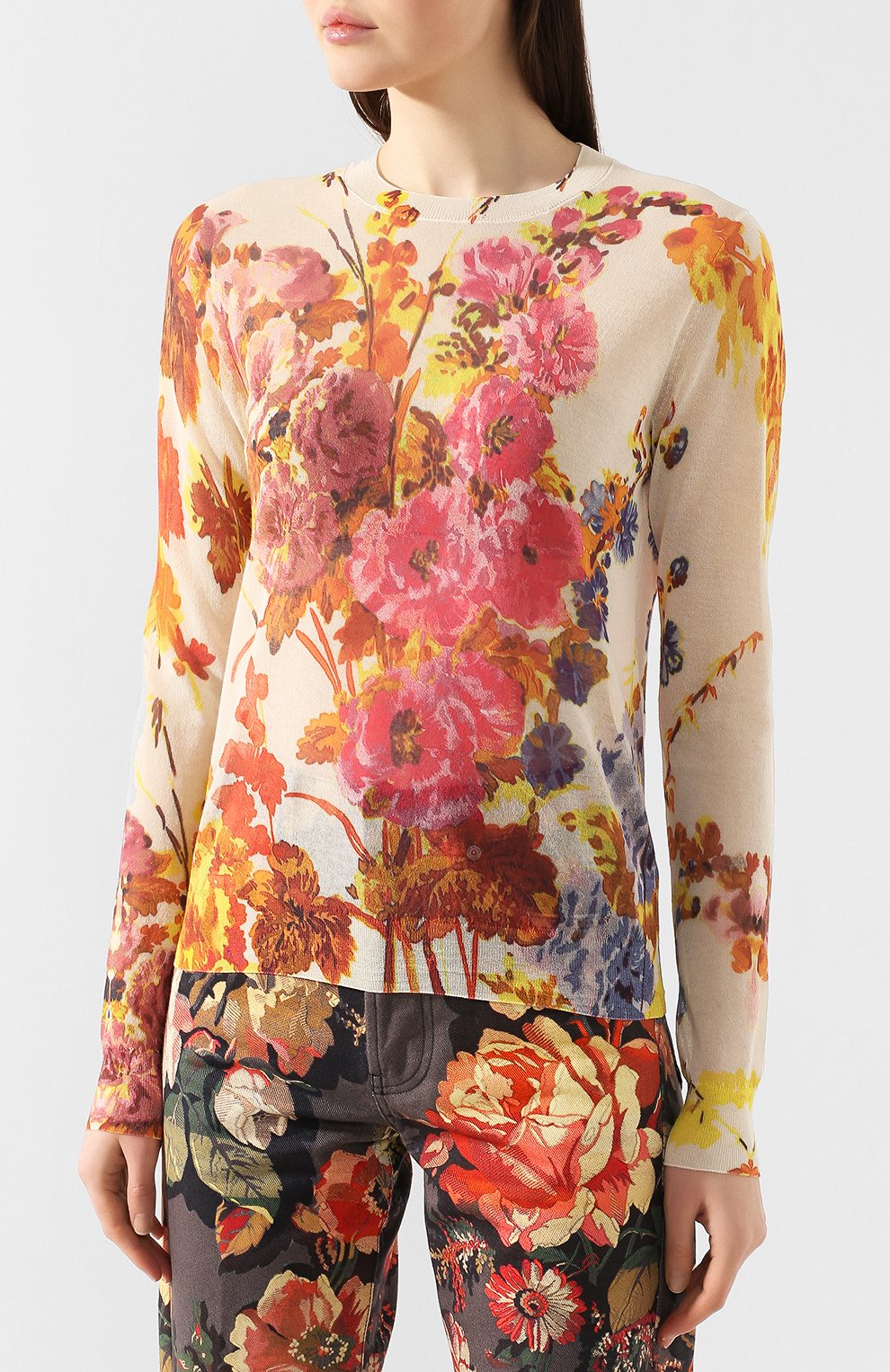 Хлопковый пуловер DRIES VAN NOTEN, арт. 201-31200-9710, фото 3