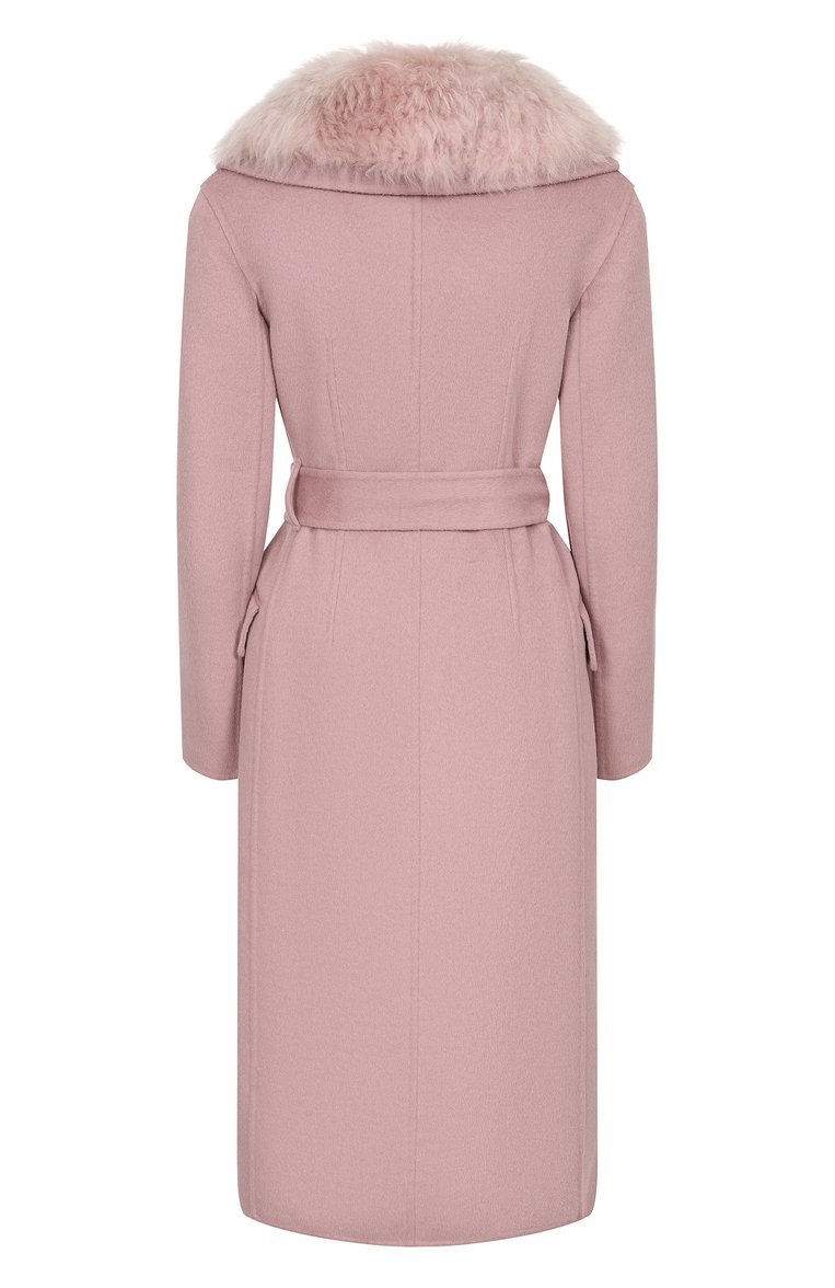 Шерстяное пальто с воротником из козы PRADA, арт. P684LP-1UUO-F01EQ-192, фото 2