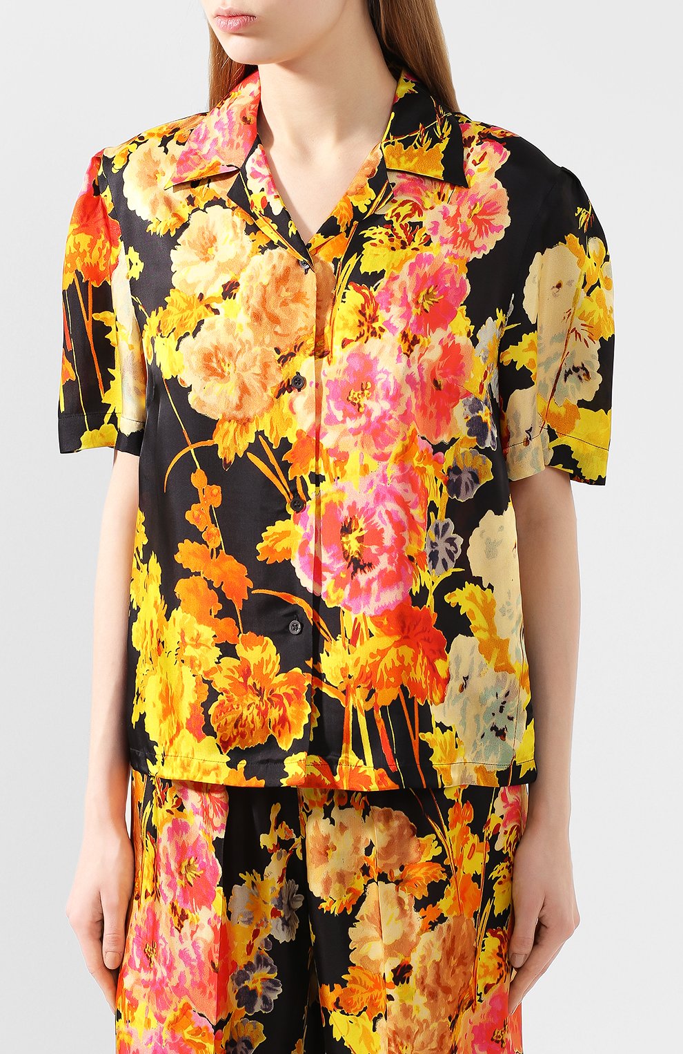 Атласная рубашка DRIES VAN NOTEN, арт. 201-30700-9404, фото 3