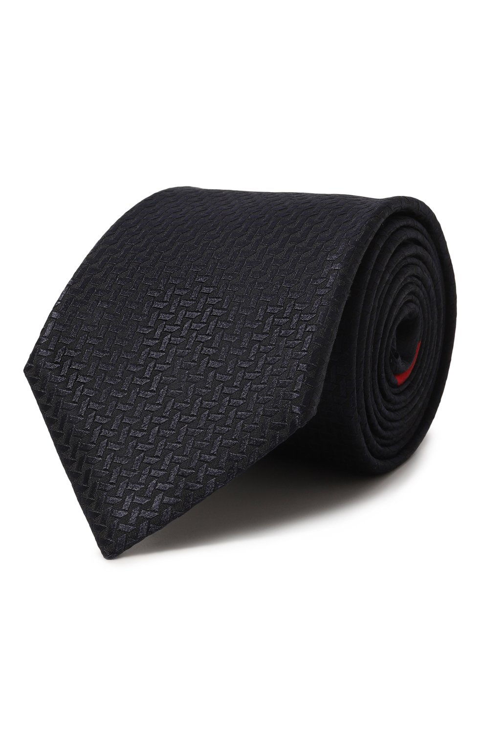 Шелковый галстук GIORGIO ARMANI черного цвета по цене 21500 руб., арт. 360054/3R903, фото 1 Шелковый галстук GIORGIO ARMANI, арт. 360054/3R903, фото 1