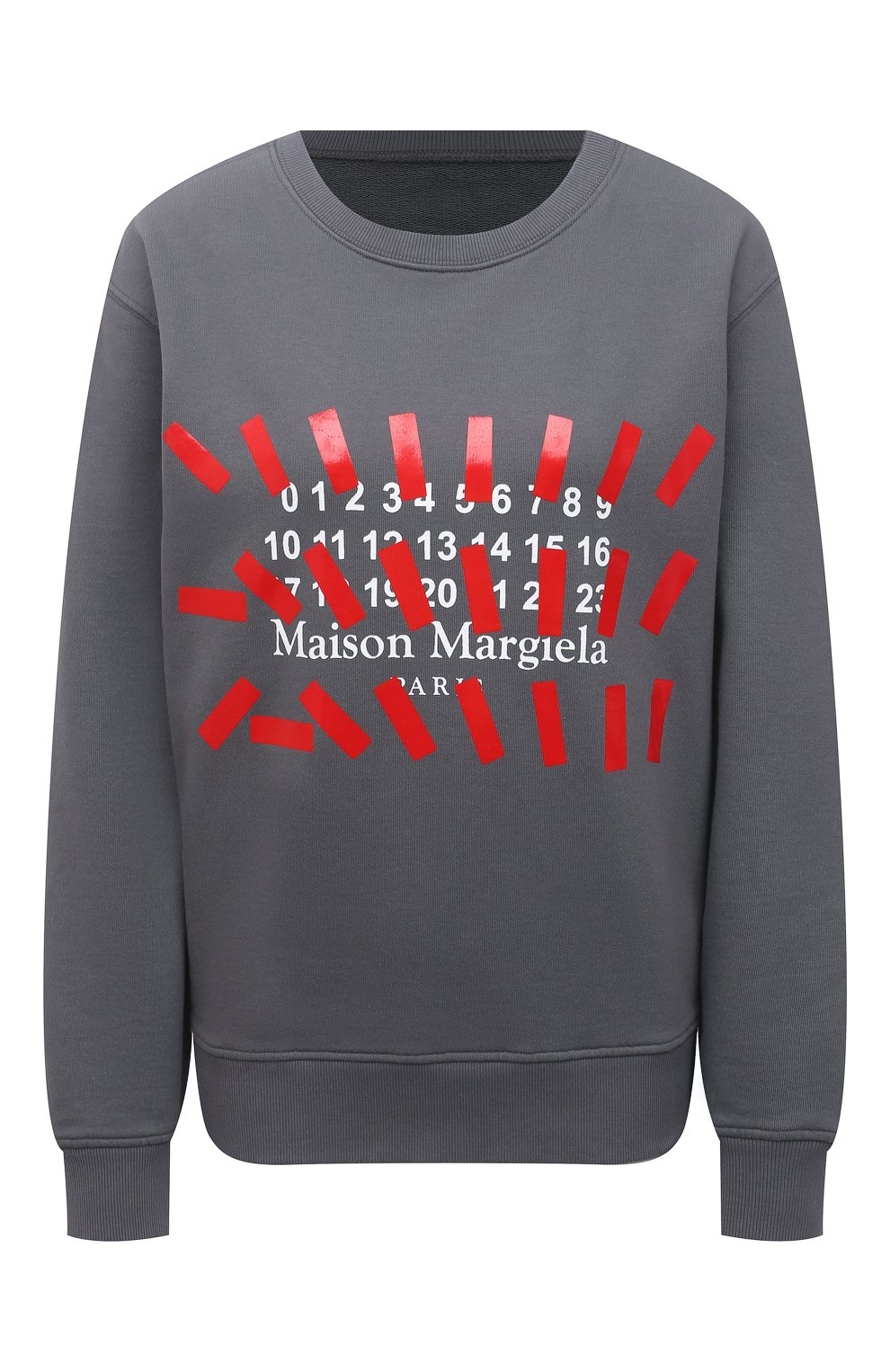 Хлопковый свитшот MAISON MARGIELA серого цвета по цене 53100 руб., арт. S29GU0081/S25503, фото 1 Хлопковый свитшот MAISON MARGIELA, арт. S29GU0081/S25503, фото 1