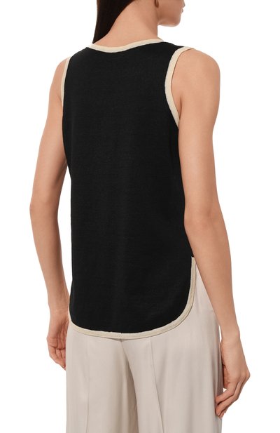 Топ изо льна и хлопка KITON, арт. D57732, фото 4