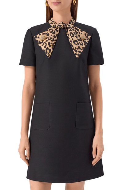 Платье из шерсти и шелка VALENTINO, арт. 7B3VAFH5/1CF, фото 3