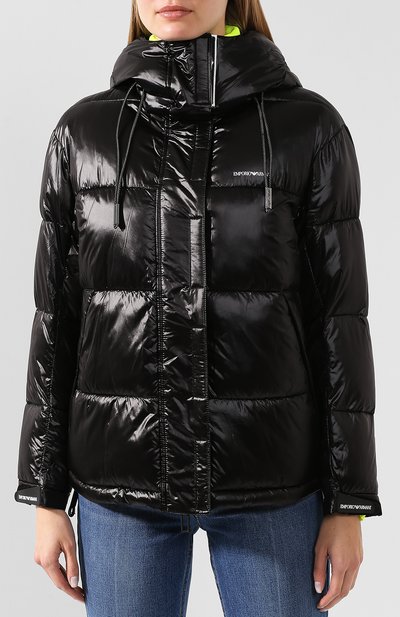 Пуховик EMPORIO ARMANI черного цвета по цене 53750 руб., арт. 6G2B88/1NIHZ, фото 3 Пуховик EMPORIO ARMANI, арт. 6G2B88/1NIHZ, фото 3