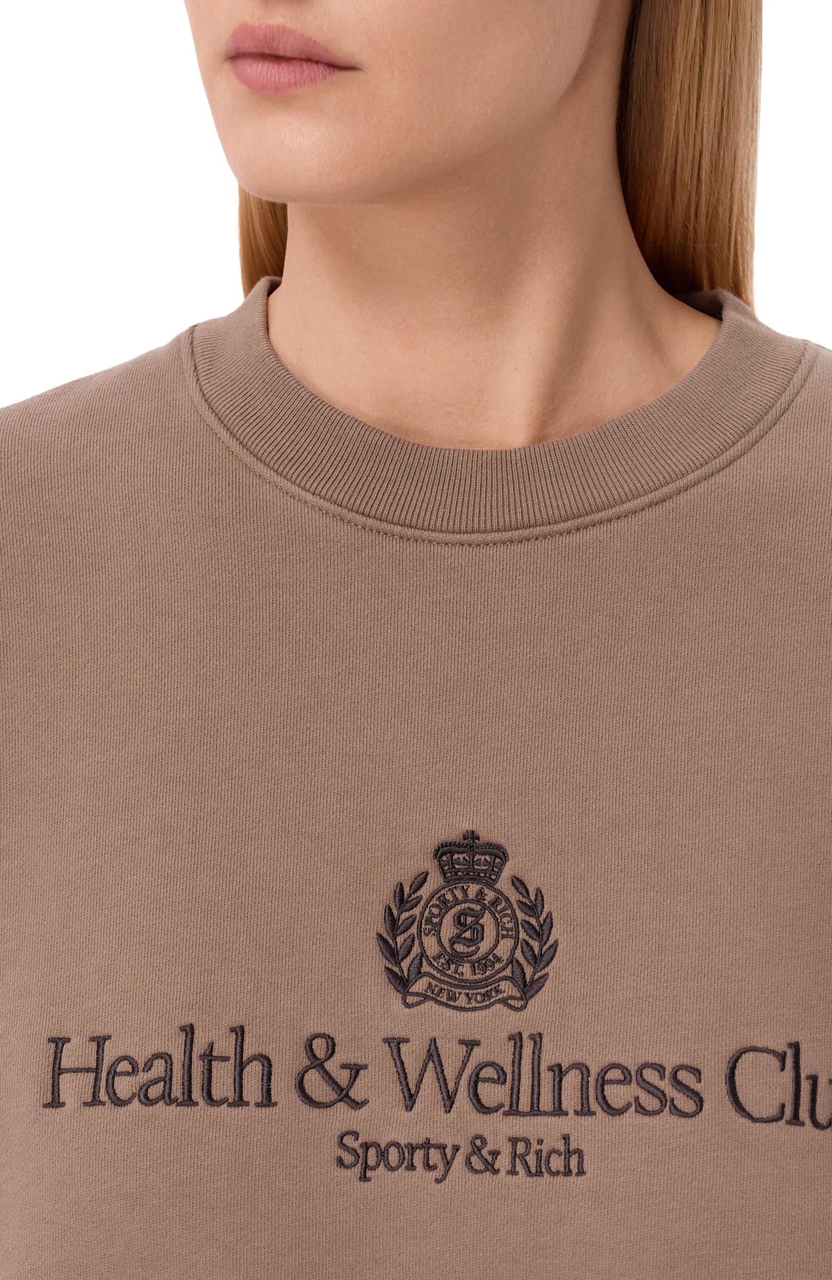 Хлопковый свитшот SPORTY AND RICH, арт. ST098711241BR30, фото 5