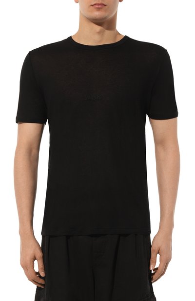 Хлопковая футболка SAINT LAURENT, арт. 749102/Y37IL, фото 3