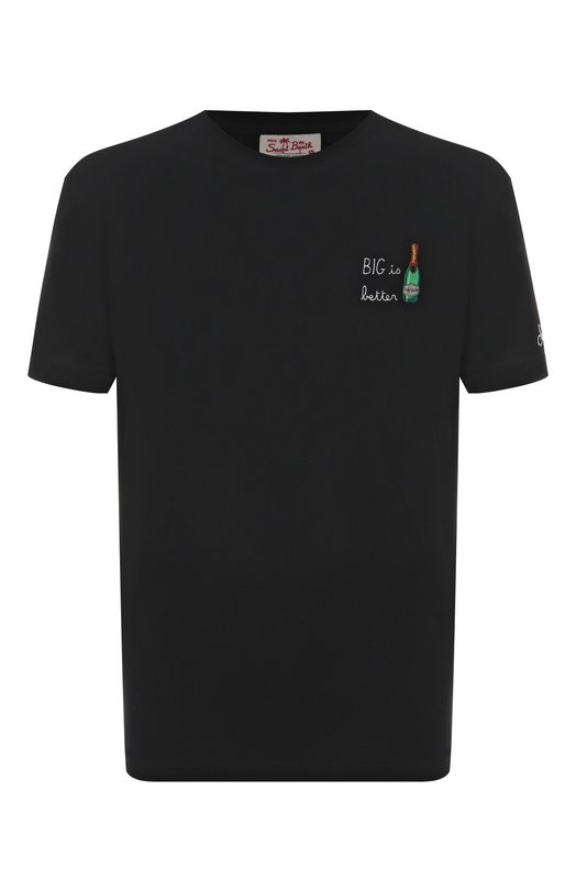 Хлопковая футболка MC2 Saint Barth STBM P0RT0FIN0/02483H Чёрный STBM P0RT0FIN0/02483H