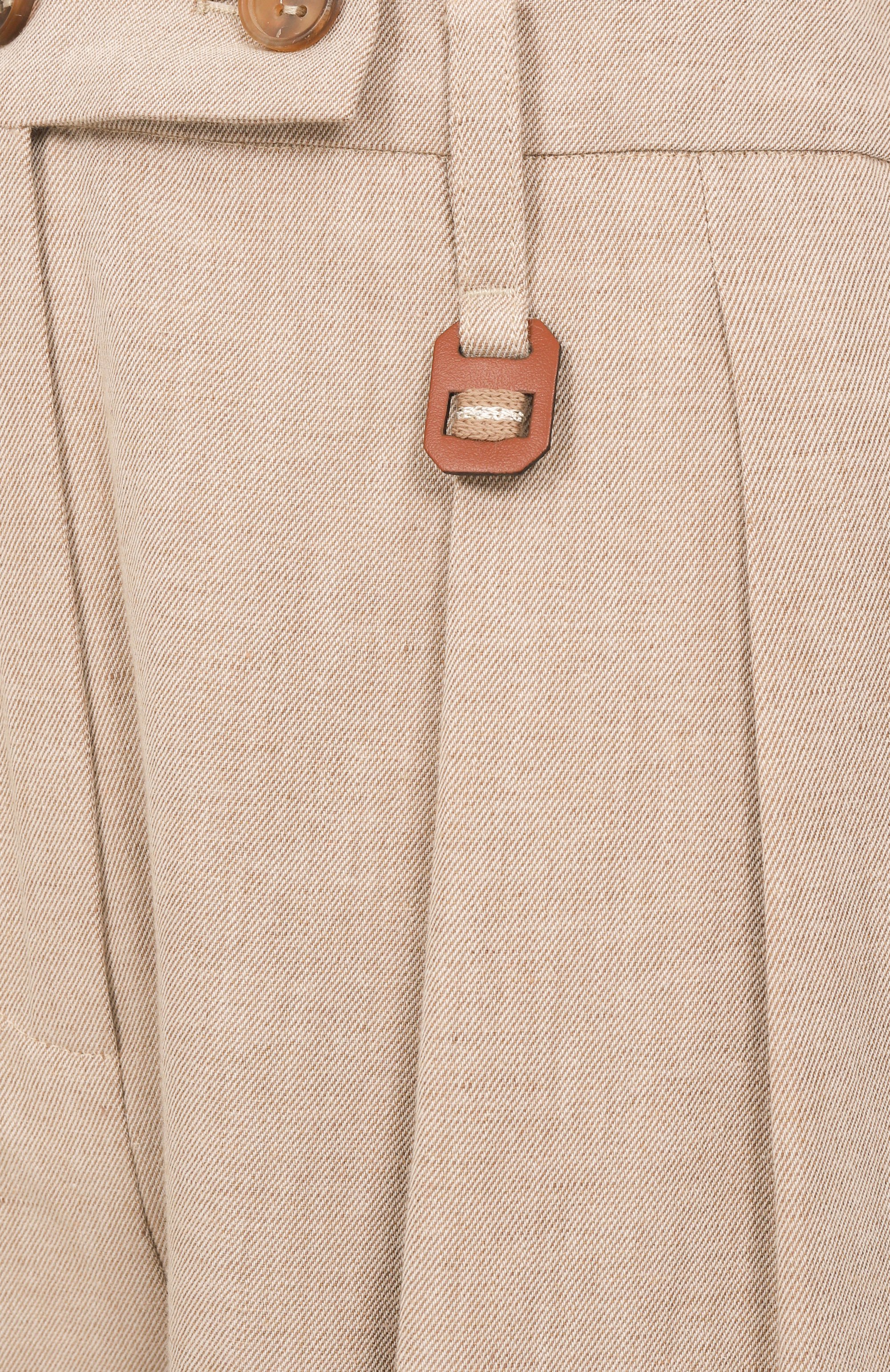 Брюки из хлопка и льна LORENA ANTONIAZZI, арт. E2536PA63A/9715, фото 6