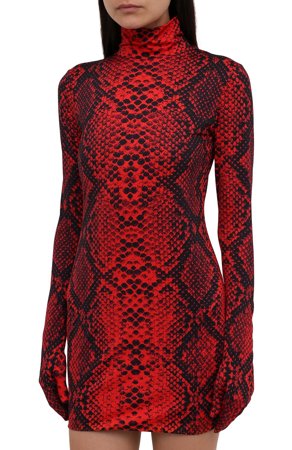 Платье VETEMENTS красного цвета по цене 103000 руб., арт. WA52DR220R 2605/RED PYTH0N, фото 3 Платье VETEMENTS, арт. WA52DR220R 2605/RED PYTH0N, фото 3