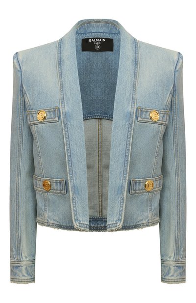 Женский джинсовый жакет BALMAIN, арт. XF1SK230/DB53