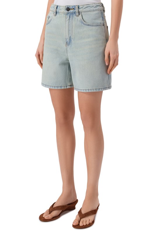 Джинсовые шорты Flared 12 STOREEZ 136362 Голубой  136362 Фото 3