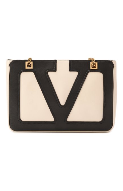 Женская сумка viva superstar small VALENTINO кремвого цвета, арт. 6W2B0R14/PTJ | Фото 1 (Материал: Натуральная кожа; Ремень/цепочка: На ремешке; Драгоценные камни: Проставлено; Материал сплава: Проставлено; Размер: small)