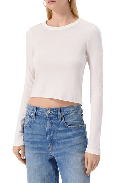 Хлопковый лонгслив SLVRLAKE, арт. TLBY100P NATW, фото 3