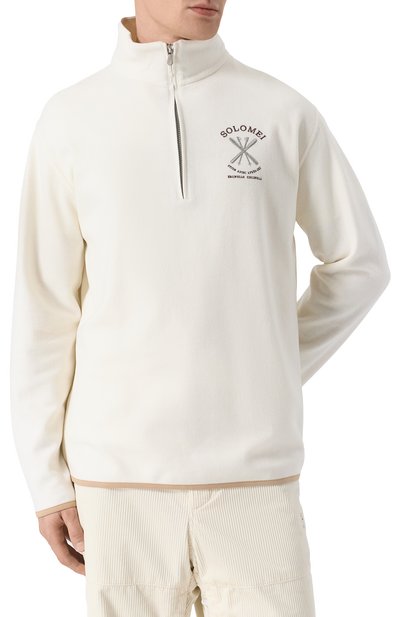 Анорак из кашемира и хлопка BRUNELLO CUCINELLI кремового цвета по цене 270500 руб., арт. MM840KT60, фото 3 Анорак из кашемира и хлопка BRUNELLO CUCINELLI, арт. MM840KT60, фото 3