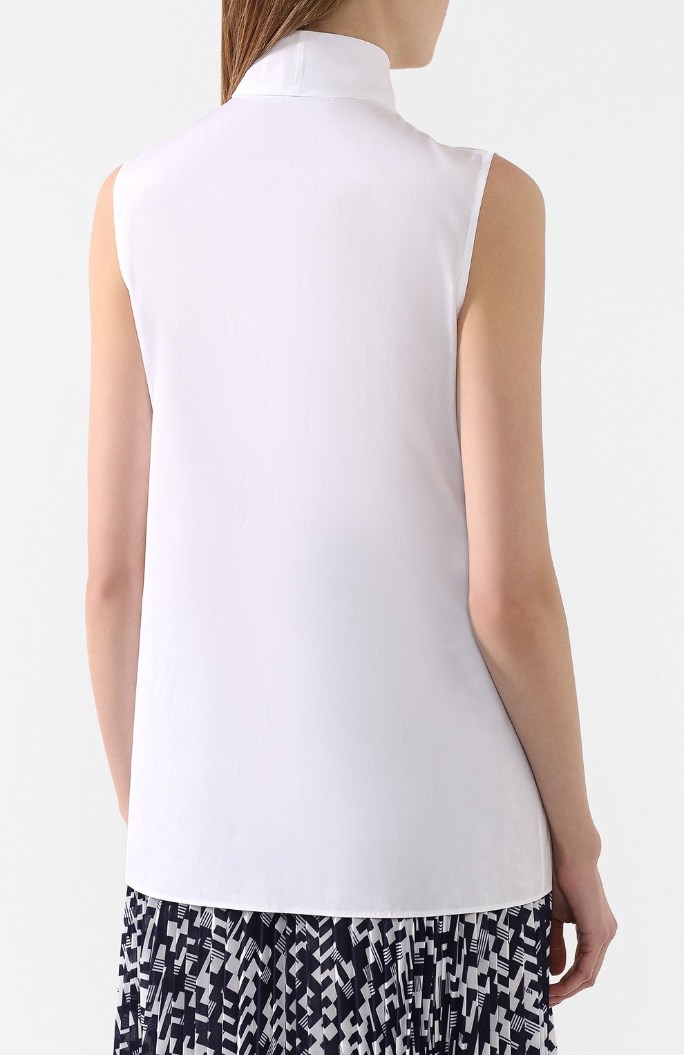 Хлопковая блузка PRADA, арт. P429E-1LZC-F0009, фото 4
