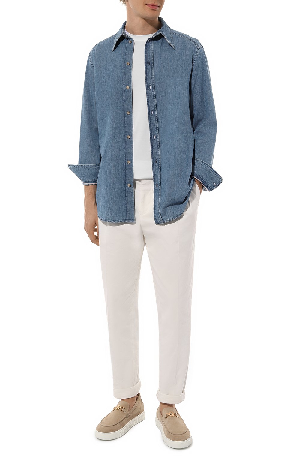 Замшевые лоферы medusa '95 greca VERSACE, арт. 1014798/1A09919, фото 2