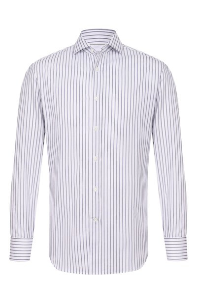 Мужская хлопковая сорочка BRUNELLO CUCINELLI, арт. MA6830028