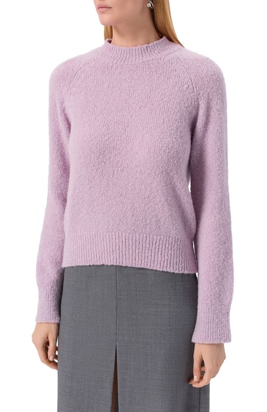 Шерстяной свитер Dries Van Noten 011225-2709-403 Сиреневый  011225-2709-403 Фото 3