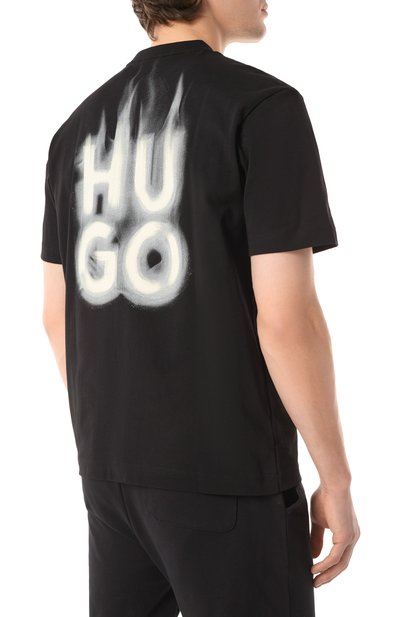 Хлопковая футболка HUGO, арт. 50530434, фото 4