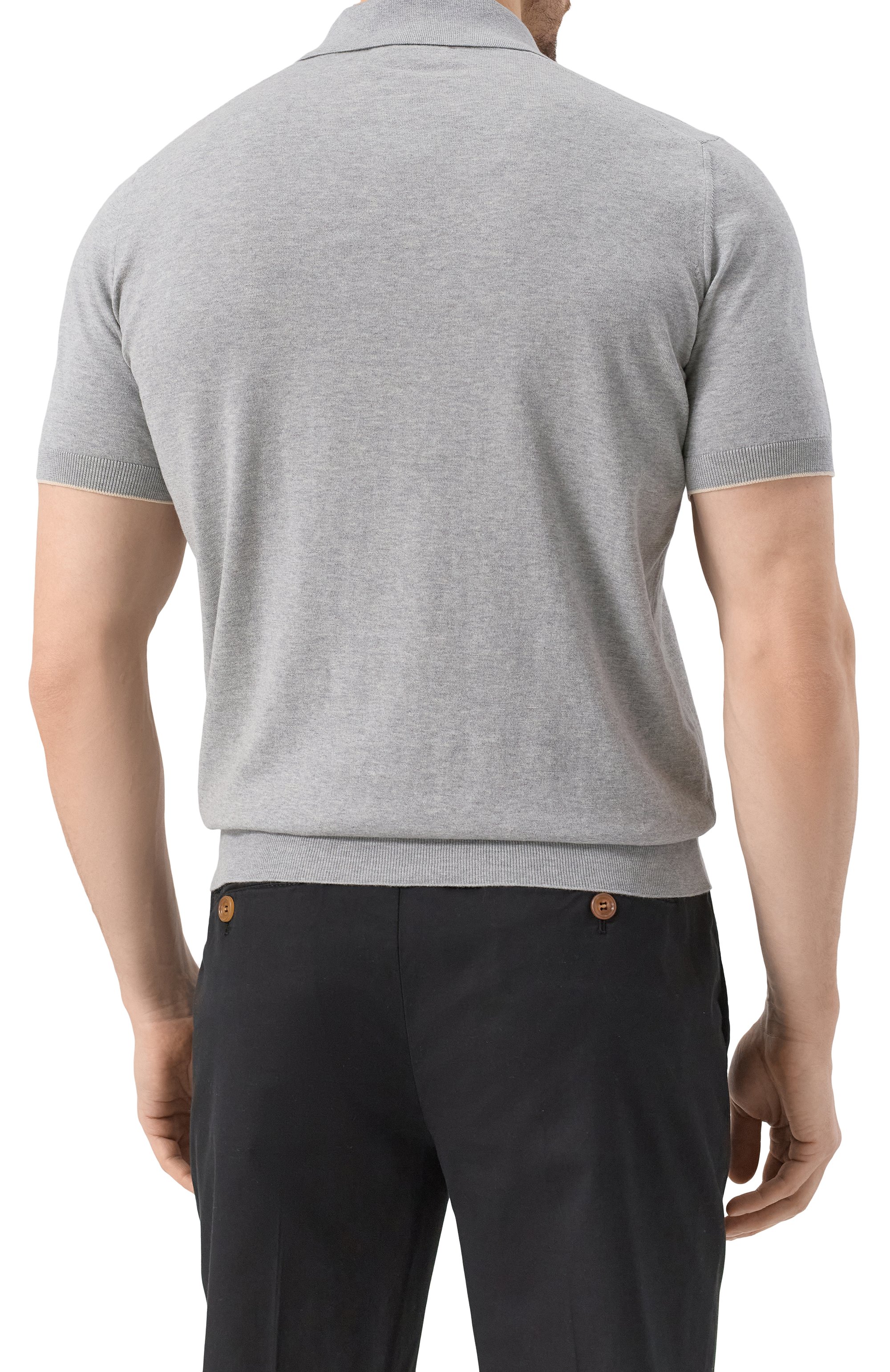 Хлопковое поло BRUNELLO CUCINELLI, арт. M29800125, фото 4