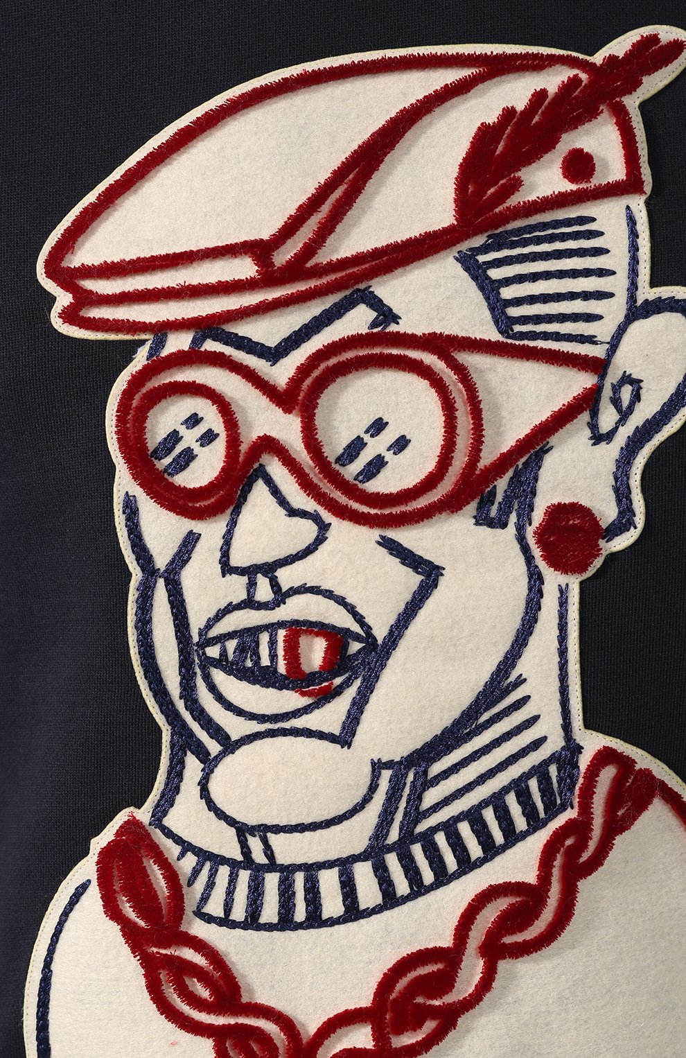 Хлопковый свитшот с нашивкой MONCLER, арт. D2-091-80036-00-829DB, фото 5