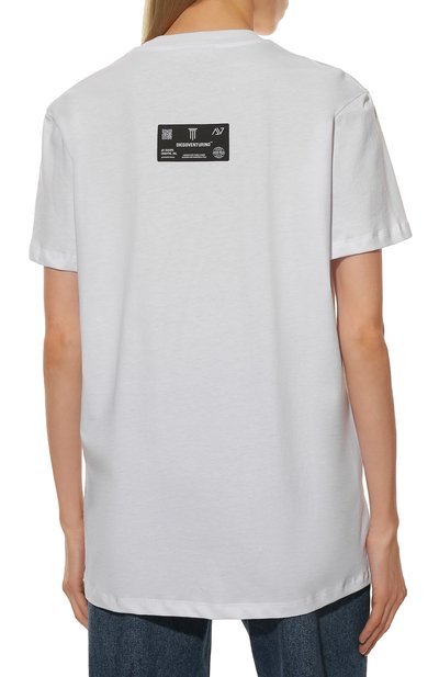 Хлопковая футболка DIEGO VENTURINO, арт. FW22-DV TS SMILEY_WMN, фото 4