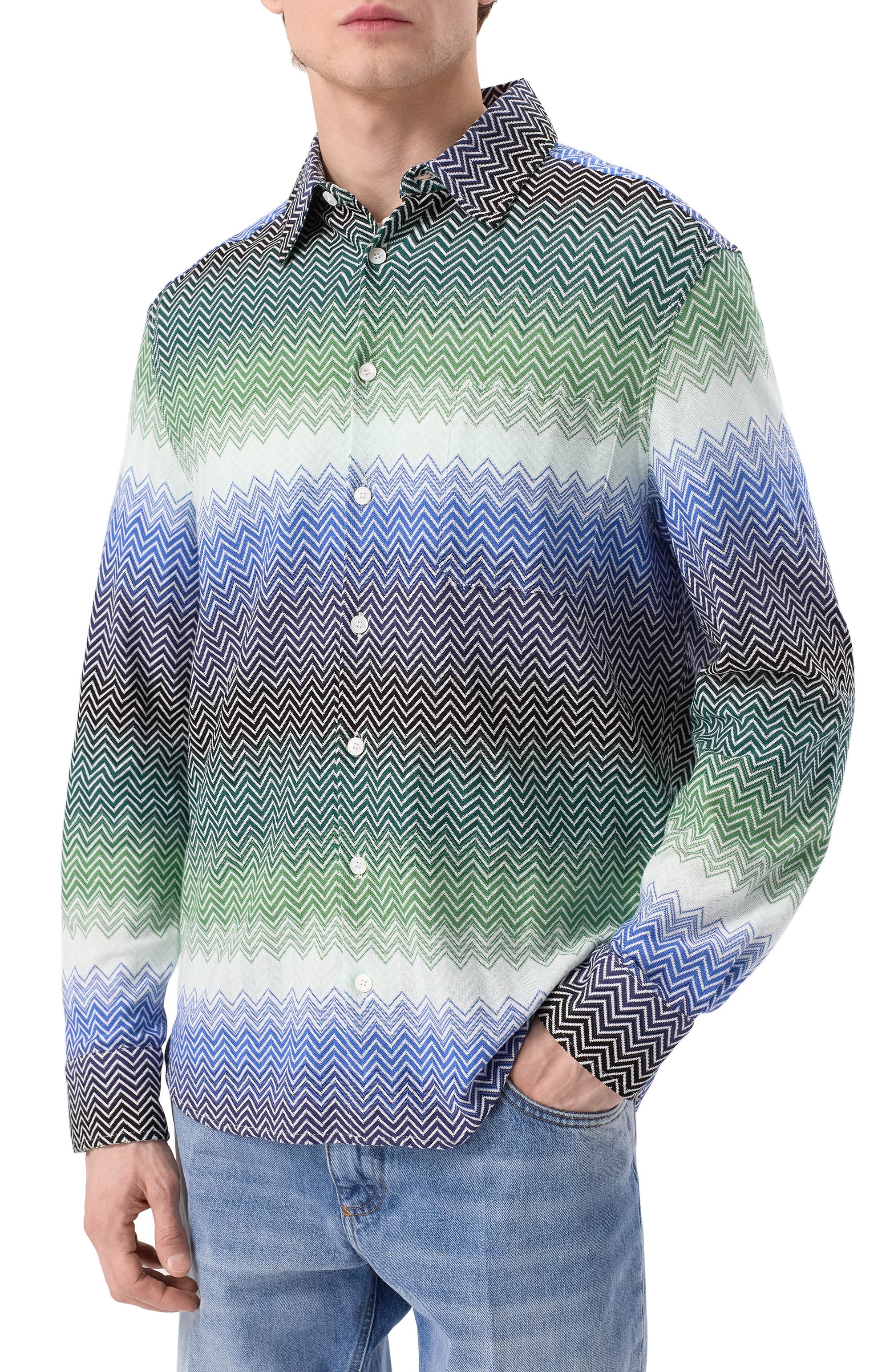 Хлопковая рубашка MISSONI, арт. US25SJ0K/BR010V, фото 3